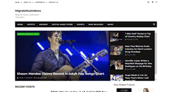 Desktop Screenshot of migratemusicnews.com