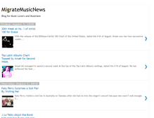 Tablet Screenshot of migratemusicnews.com
